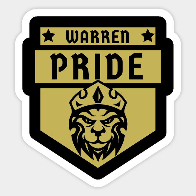 Warren Pride Shield Logo Warren Pride Sticker TeePublic AU
